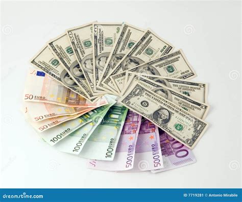 Dollars Euros Stock Image - Image: 7719281