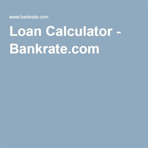 car loan calculator bankrate