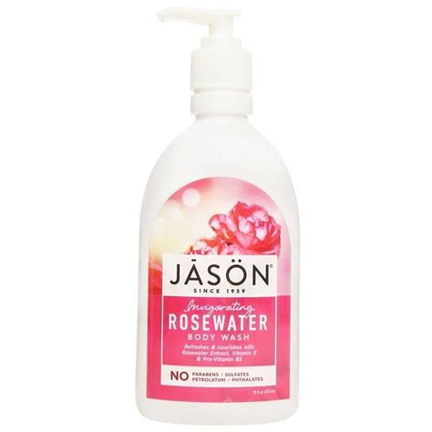 JASON Body Wash, Rosewater, 16 oz, Vitamin E and Calendula Extract ...
