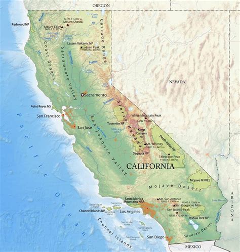Deserts In California Map The Deserts Of California: A California