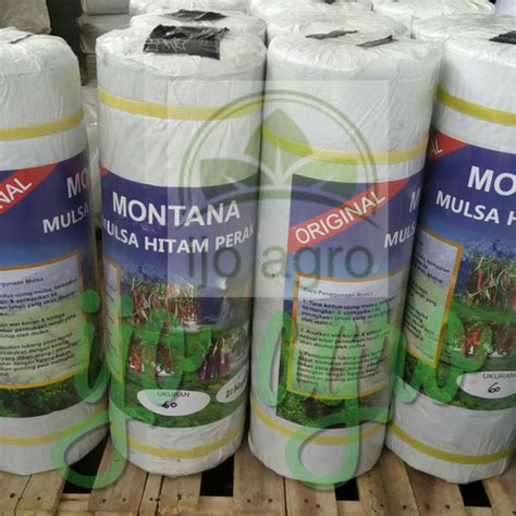 Jual mulsa hitam perak MONTANA ORIGINAL / PREMIUM 1 roll (1,2m x 470m ...