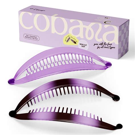 Amazon.com : Cobana Banana Clip Hair Clips - Volumizing Hair Claw Clips ...