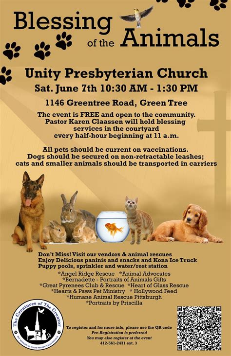 Unity Presbyterian Church- Blessing of the Animals, 1146 Greentree Road ...