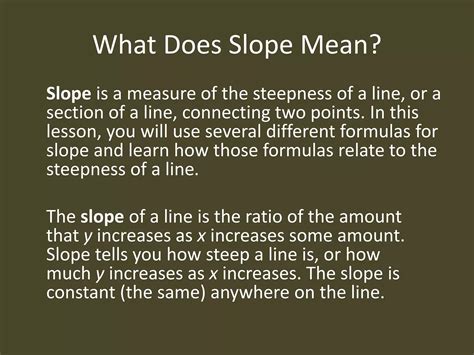 What is Slope? | PPTX