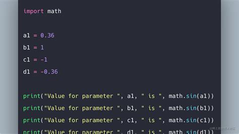 Python Sinusfunktion 的图像结果