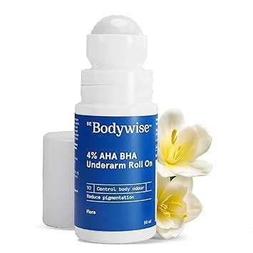 Buy Be Bodywise 4% AHA BHA Underarm Roll on | With 2% Lactic Acid, 1% ...