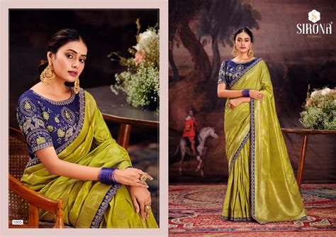 Sirona Rubby Silk Contract Embroidery Border Designer Saree