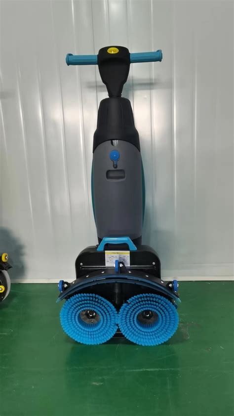 Silent Electric Walk Behind Tile Floor Scrubber Machine for Office with ...