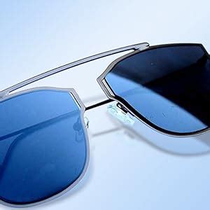 Buy Elegante UV Protected Blue Mirrored Premium Rectangular Unisex ...