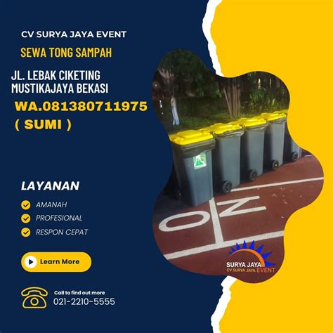 Sewa Bak atau Tong Sampah Bersih Dan Ukuran Besar di Jakarta