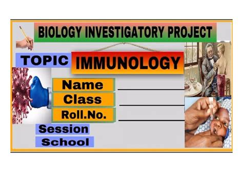 BIOLOGY XII Investigatory Project: Immunology Insights - Studocu