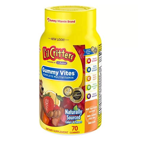 L'il Critters Gummy Vites Complete Multivitamin Gummies - Strawberry ...