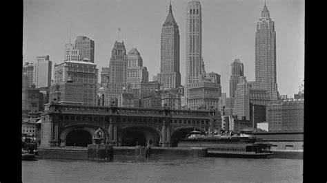 高楼林立! 1930年代的美国纽约曼哈顿下城的超高清片段