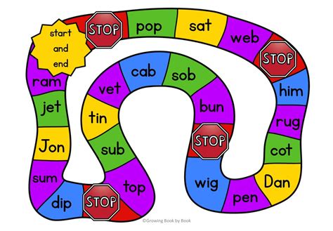 Phonics Games Printable - Printable Board Games