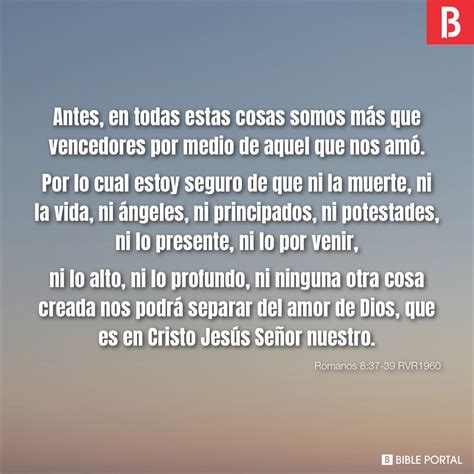 Romanos 8:37-39 RVR1960 picture - Bible Image- Bible Portal