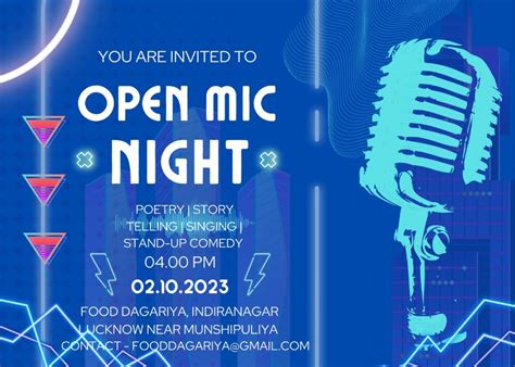 Open Mic | Indiranagar |Lucknow , Food Dagariya, Lucknow, 2 October ...