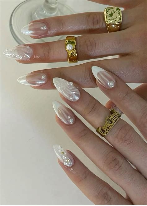Pin by Jay77 on Nail Inspo in 2025 | Nail designs, Pearl nails ...