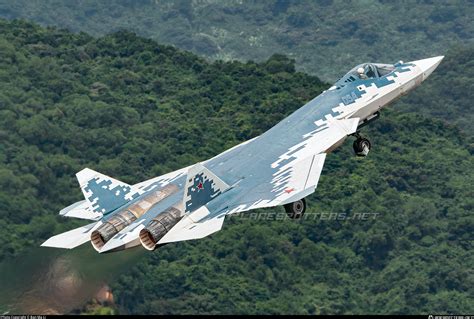 054 Russian Federation Air Force Sukhoi T-50 (Su-57) Photo by ABM | ID ...
