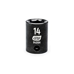 GEARWRENCH 3/8" Drive 6 Point Standard Impact Metric Socket 14mm ...