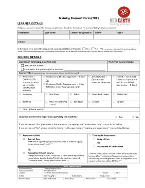 Fillable Online Training Request Form - Attach to Training Fax Email ...