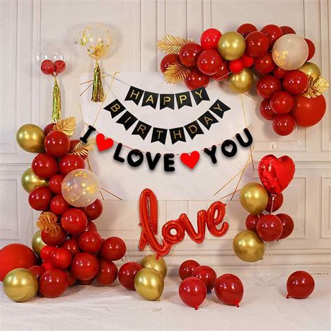 Happy Birthday, I Love You Banner, Cursive Love Foil, Heart Foil ...
