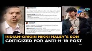 Indian-Origin Journalist In The U.S. Slams Nikki Haley’s Son Slammed ...