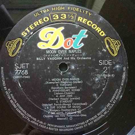 Yahoo!オークション - LP BILLY VAUGHN / MOON OVER NAPLES