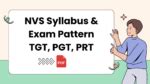 NVS Syllabus 2026, Download TGT PGT Principal Posts