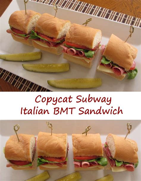 Copycat Subway Italian BMT Sandwich | Recipes, Copykat recipes ...