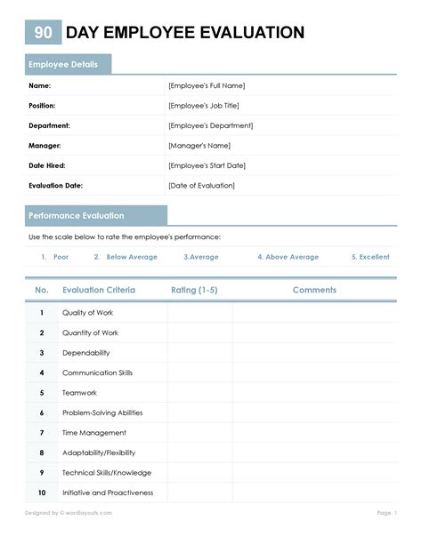 Employee Counseling Form - WordLayouts