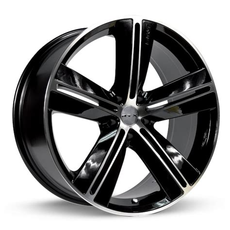 Rtx Alloy Wheel, SMS 17x7.5 5x114.3 ET40 CB73.1 Black Machined 081084 ...