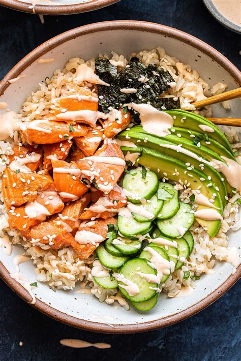 Salmon Roll Sushi Bowls - Recipe Runner