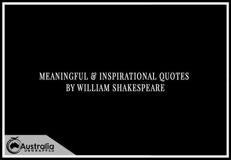 Meaningful & Inspirational Quotes by William Shakespeare