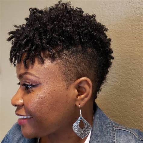 Black Mohawk Fade Haircut Women