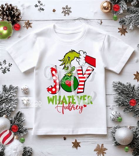 Grinch T Shirt, Personalized Grinch, Grinch Outfit, Grinch Dress ...