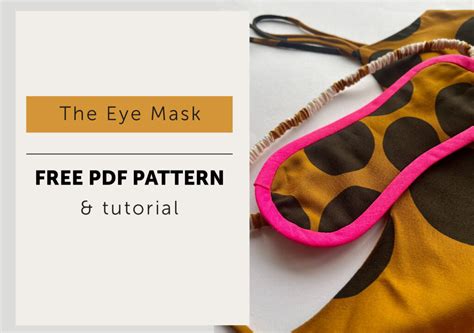 Eye Mask Sewing Pattern 的图像结果