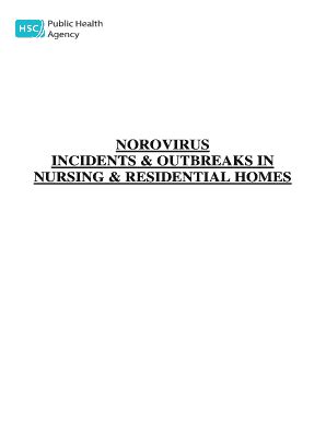 Fillable Online Norovirus Incident Outbreak Pack from Duty Room Oct ...