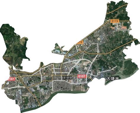 新塘镇高清卫星地图,新塘镇高清谷歌卫星地图