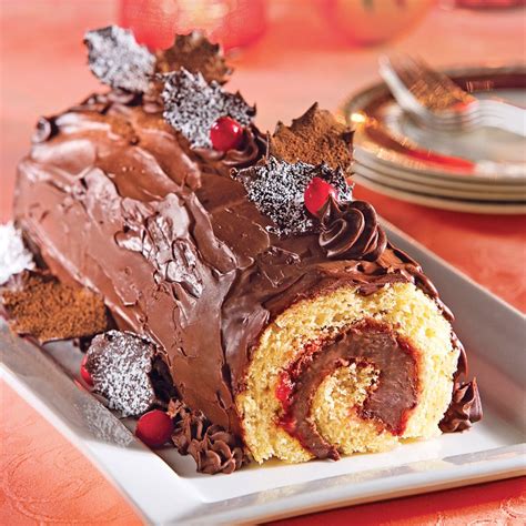 bûche de noël glacée aux fruits
