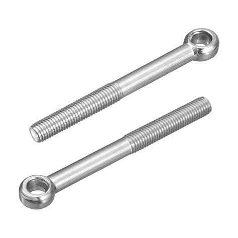 4Pcs M12 x 120mm Lifting Eye Bolts, 304 Stainless Steel Machinery ...