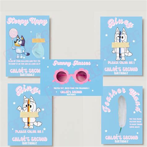Bluey Party Favors Keepy Uppy Bluey Printable Game Bluey - Etsy