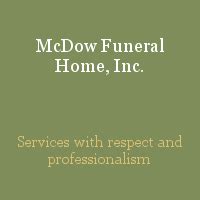 Obituary Search Results | McDow Funeral Home, Inc.