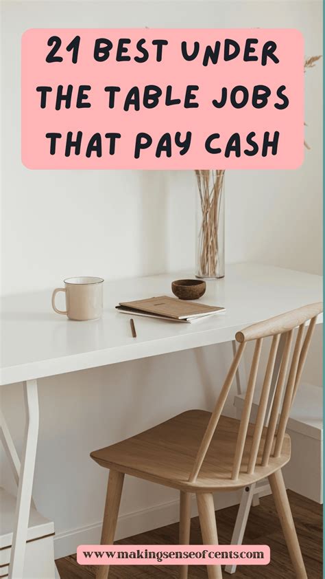 21 Best Under The Table Jobs That Pay Cash