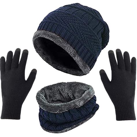 Beanie Cap Neck Warmer Touch Gloves – Navkar Crafts