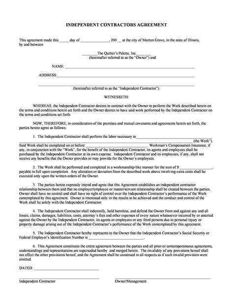 50+ FREE Independent Contractor Agreement Forms & Templates