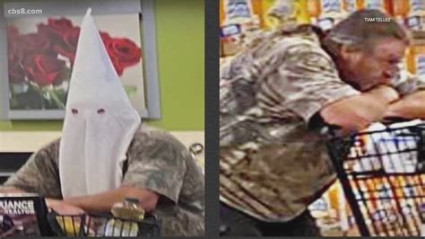 Man wears KKK hood for face covering at grocery store in Santee | cbs8.com
