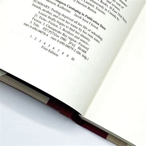 JACOB HAVE I LOVED | Katherine Paterson | First edition