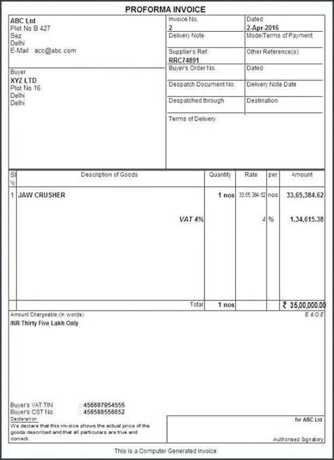 Customs Invoice 的图像结果