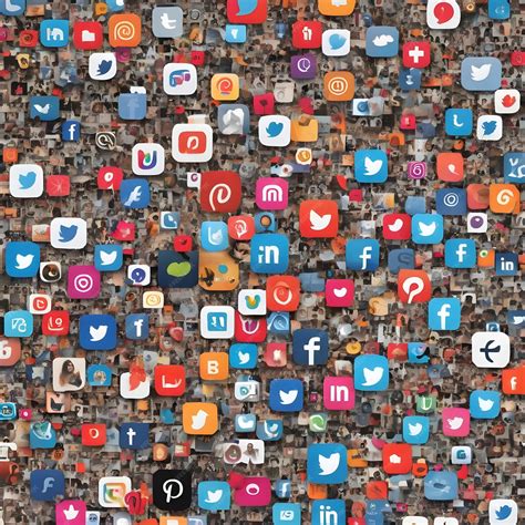 Premium Photo | Create a vibrant collage of popular social media icons ...