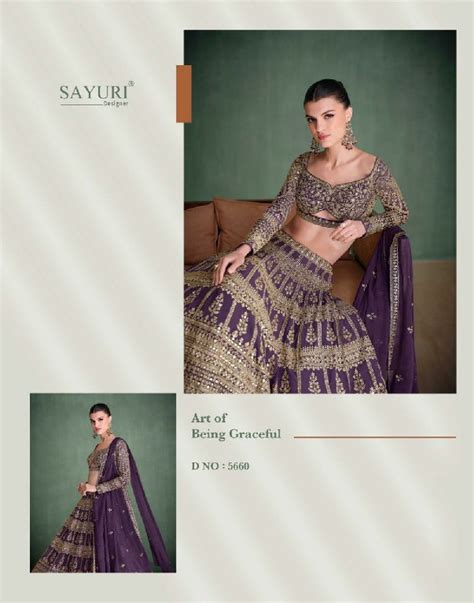 sayuri designer amarpali exclusive design georgette full stitch indo ...